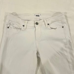 Paige White Denim Kylie Crop Skinny Jeans - Size 28